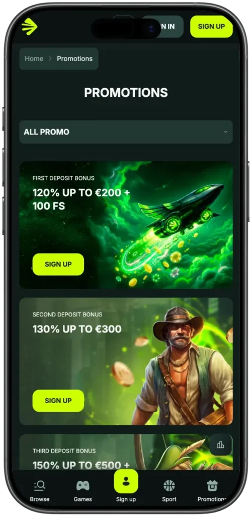 Interface de betnjet casino app