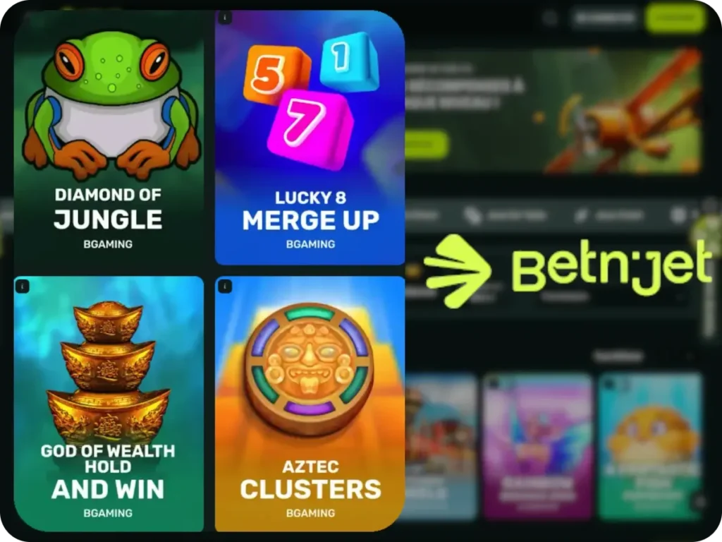 La collection de slots du Betnjet Casino France